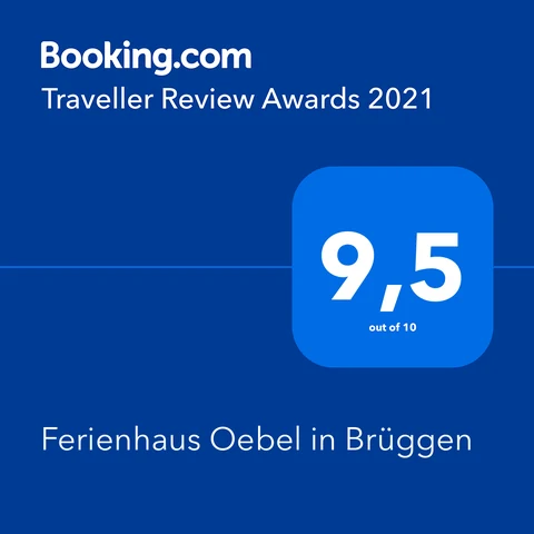 Booking.com Traveller Review Award 2021: 9.5 out of 10