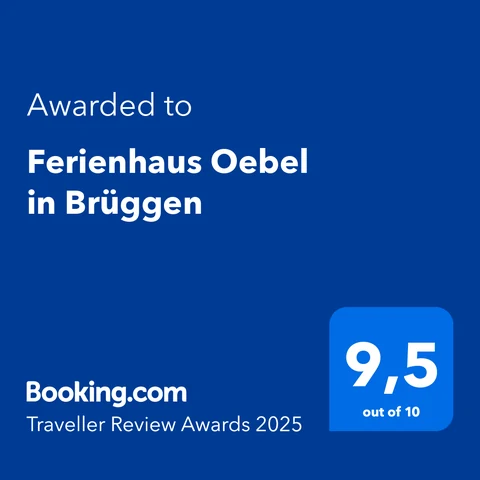Booking.com Traveller Review Award 2025: 9.5 out of 10