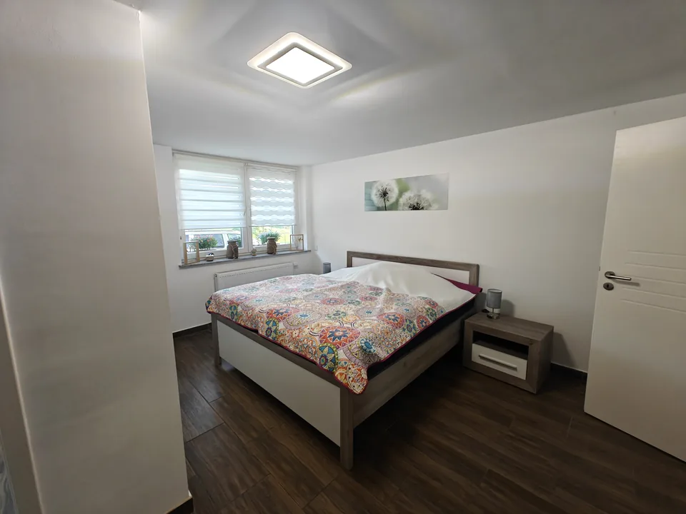 Second bedroom with a king-size bed